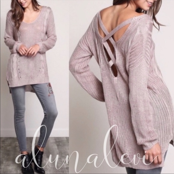 Knit Mauve Sweater